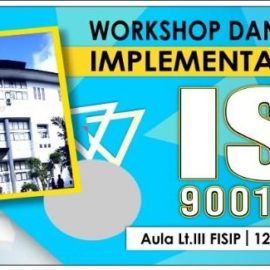 WORKSHOP DAN PELATIHAN PLEMENTASI ISO 9001 : 2015 WORKSHOP DAN PELATIHAN PLEMENTASI ISO 9001 : 2015