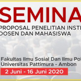 SEMINAR PROPOSAL PENELITIAN INSTITUSIONAL DOSEN DAN MAHASISWA SEMINAR PROPOSAL PENELITIAN INSTITUSIONAL DOSEN DAN MAHASISWA